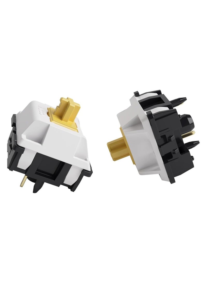 Akko V3 Penguin Tactile Silent Keyboard Switch for Mechanical Gaming Keyboard, 5-Pin 43gf Quiet Switches with Standard MX Structure (45pcs)