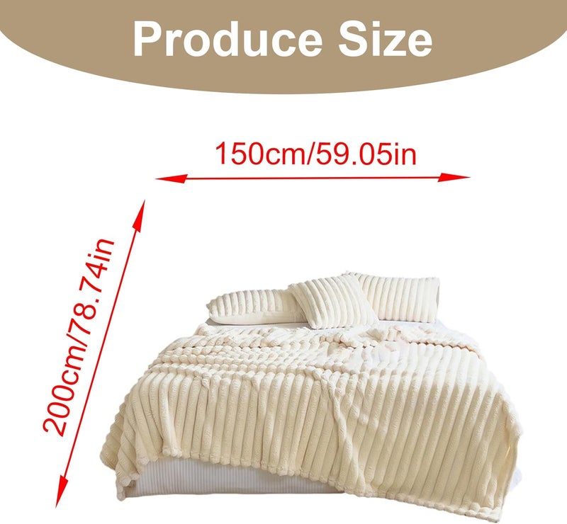 and Luxurious Plushes Faux Furry Blanket Soft Plushes for Sofa Bed for Adding Warmth and Styles Fall Winter - Image 4