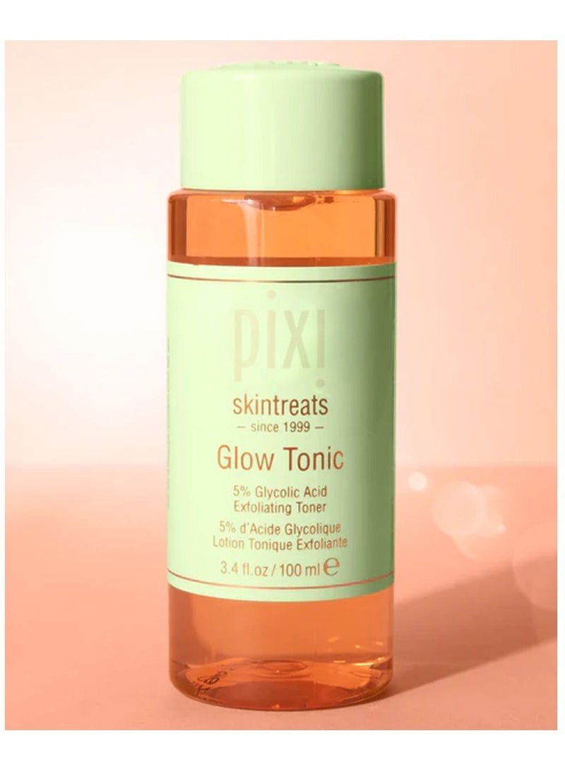 Skin Treats Glow Tonic Exfoliating Toner 5% Glycolic Acid Clear 100ml  - Image 1