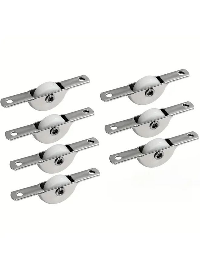 7pcs Heavy Duty Metal Sliding Door Pulley Wheels Smooth Rolling Easy Installation - Image 2