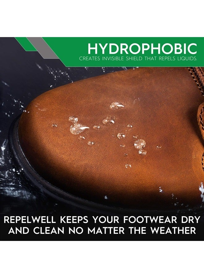 RepelWell Shoe & Boot Stain & Water Repellent (12oz) Eco-Friendly, Pet-Safe Spray Keeps Fabric, Leather & Suede Clean & Dry - Image 3