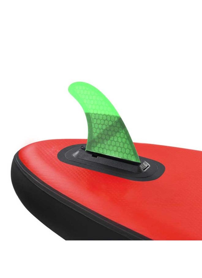 Thoraya 3PCS/ Set Glass Fiber Surfboard G3/G5 Fins Surfing Stand Up Paddle Fin Thruster (Green)  - Image 3