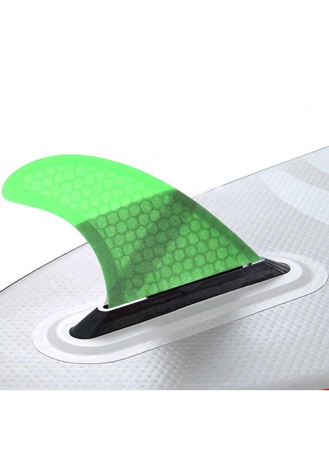 Thoraya 3PCS/ Set Glass Fiber Surfboard G3/G5 Fins Surfing Stand Up Paddle Fin Thruster (Green)  - Image 2