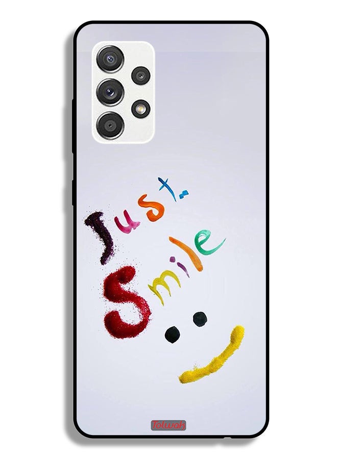 Tolwak Samsung Galaxy A32 5G Protective Case Cover Just Smile - Image 1