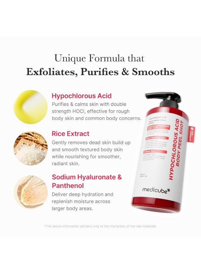 Medicube HYPOCHLOROUS ACID BODY PEEL SHOT 280ml - Image 3