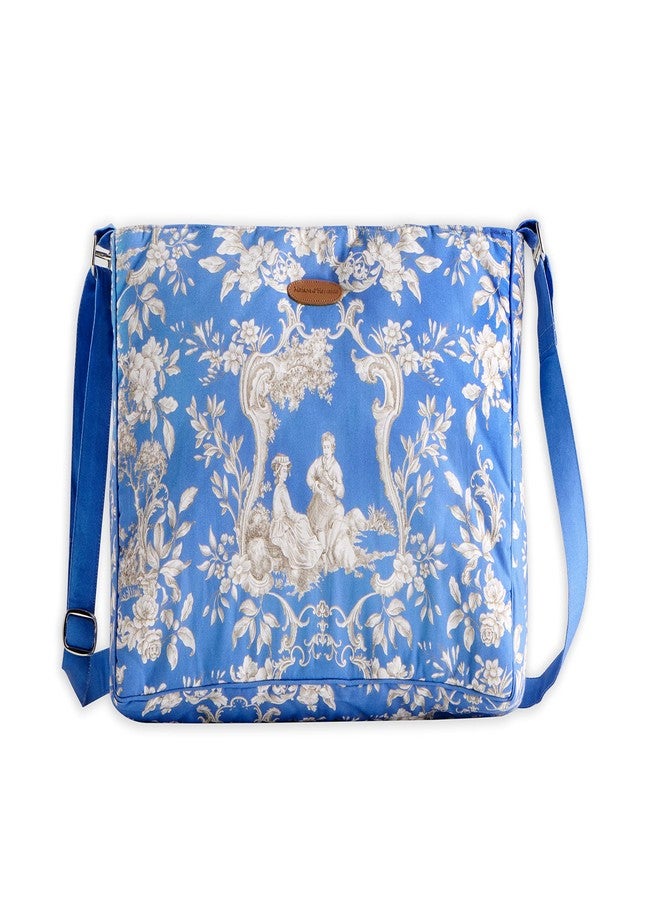 ميزون دي هيرمين حقائب يد نسائية من Maison d'Hermine، حقيبة كتف قطنية للتسوق والسفر والاستخدام اليومي، حقيبة كروس بودي، حقيبة كتف متعددة الجيوب بسحابات (Joli Jouy) - Image 1