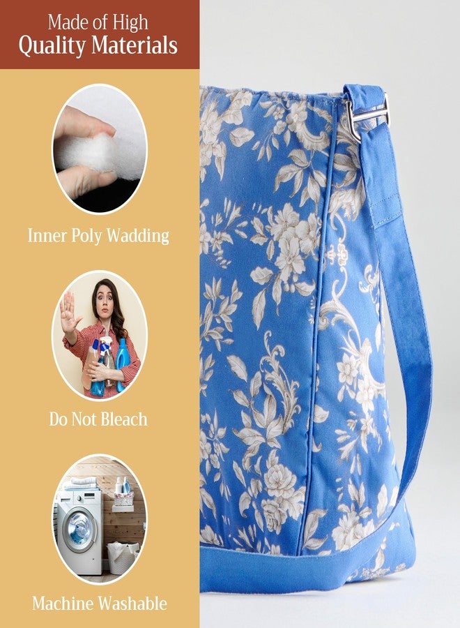 ميزون دي هيرمين حقائب يد نسائية من Maison d'Hermine، حقيبة كتف قطنية للتسوق والسفر والاستخدام اليومي، حقيبة كروس بودي، حقيبة كتف متعددة الجيوب بسحابات (Joli Jouy) - Image 3