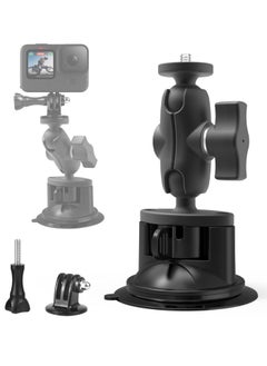 Suction Cup for GoPro Cameras Car Windshield Suction Mount Bracket 360 Degree Rotation Ball Head with 1/4" Thread