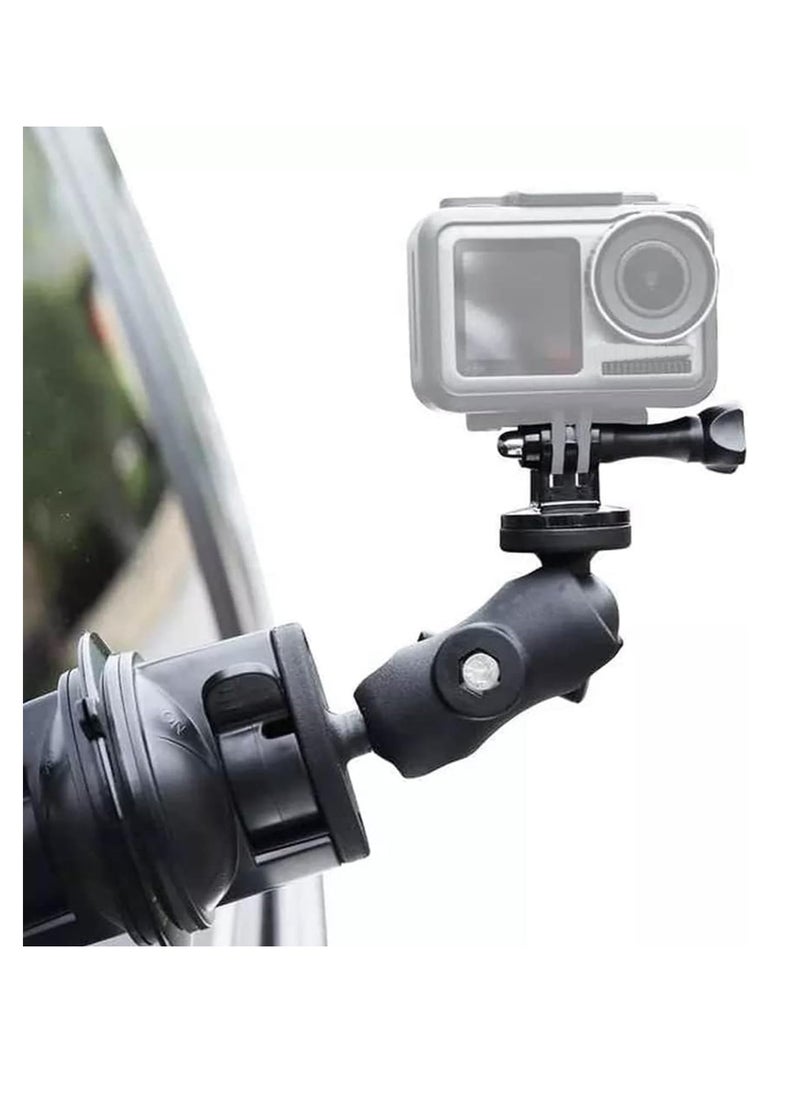 Excefore - Suction Cup for GoPro Cameras Car Windshield Suction Mount Bracket 360 Degree Rotation Ball Head with 1/4" Thread - Image 1