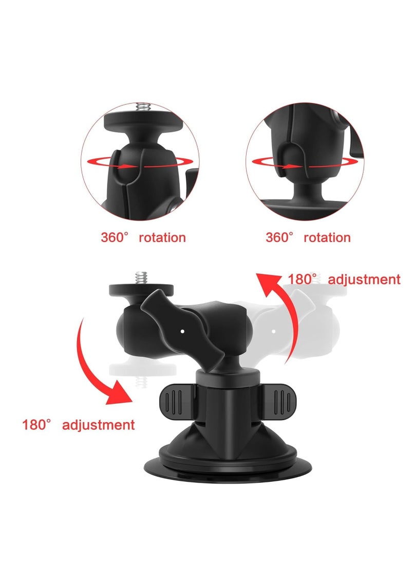Excefore Suction Cup for GoPro Cameras Car Windshield Suction Mount Bracket 360 Degree Rotation Ball Head with 1/4" Thread  - Image 2