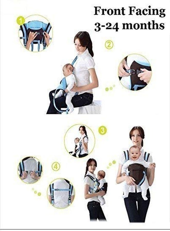 AEREX Adjustable Baby Carrier 4-in-1 Infant Carrier Baby Toddler Carrier for 4 to 24 Months Baby Honeycomb/Kangaroo Bag Toddler Carrier Body Holder Backpack - Image 2