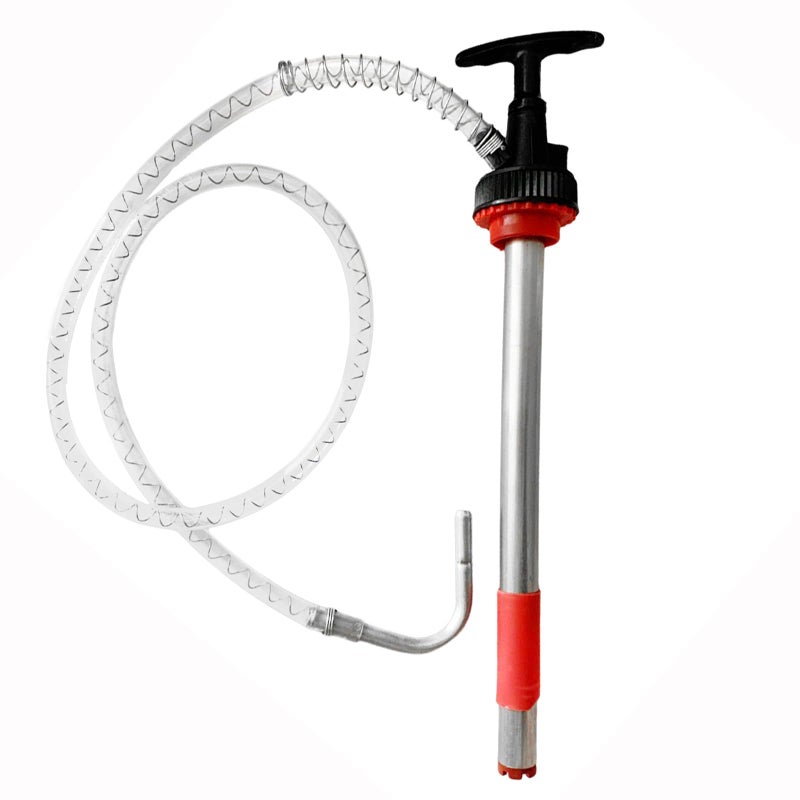 KZU Manual Liquid Pump, Fluid Transfer Pump, Portable Oil Hand Pump for Fuel Removal, Push Suction Pump Extractor for 5 Gallon(20L) Bucket with 50 in Hose and Nozzle - Image 1