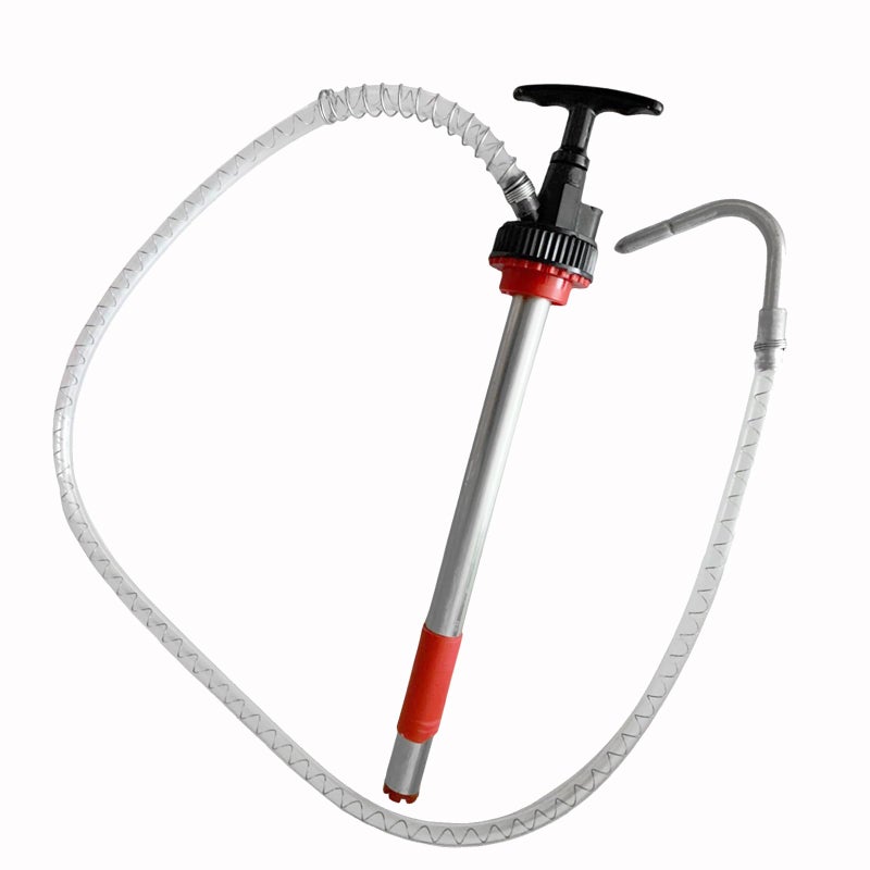 KZU Manual Liquid Pump, Fluid Transfer Pump, Portable Oil Hand Pump for Fuel Removal, Push Suction Pump Extractor for 5 Gallon(20L) Bucket with 50 in Hose and Nozzle - Image 3