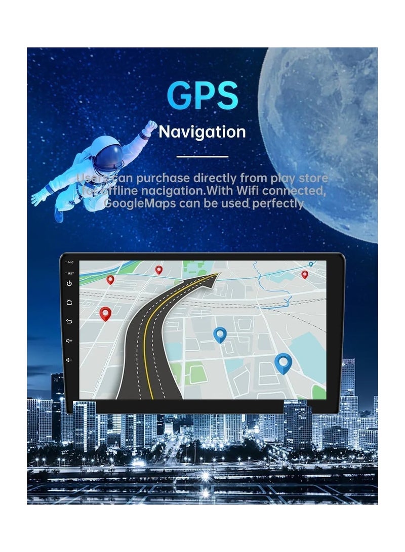 شيزا ستار ستيريو سيارة أندرويد لسوزوكي جراند فيتارا 2015 2016 2017 2018 2019 2 جيجابايت رام 32 جيجابايت روم 10 بوصة يدعم أبل كاربلاي، ميرورلينك واي فاي BT، شاشة تعمل باللمس IPS مع كاميرا AHD متضمنة - Image 4