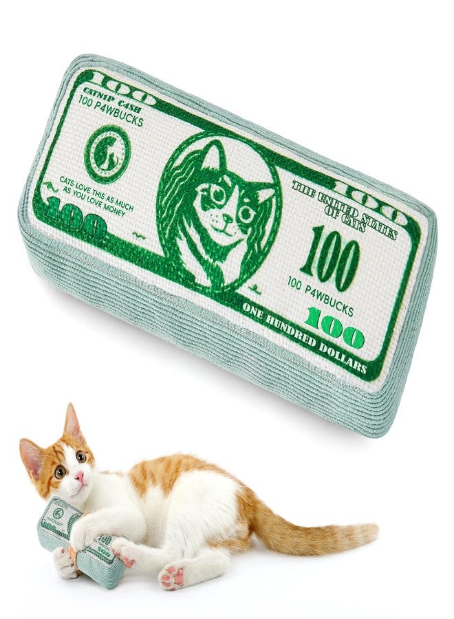 Potaroma Cat Toys US-Dollar Catnip Crinkly Sound Toy, Mesh Fabric for Teeth Cleaning, Interactive Kicker Toys for Indoor Kitten Exercise 6.0 Inches for All Breeds - Image 1