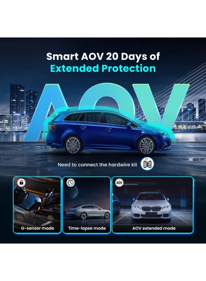 DDPAI 3 Channel Dash Cam for Cars, 4K+2K+1080P Dashcam, up to 15MB/s 5GHz WiFi6 Car Dash Camera with GPS, 32G eMMC, Night Vision AOV 20 Days Parking Monitor ADAS G-Sensor Max Support 512G, Z60 πLink - Image 5