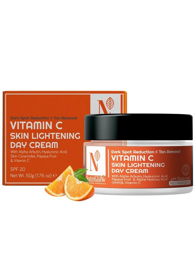 NUTRIGLOW Advanced Organics Vitamin C Skin Lightening Day Cream For Dark Spot Reduction & Tan Removal 50Gm - Image 2