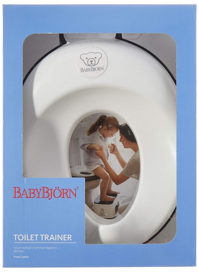 BABYBJORN - Babybjorn Toilet Trainer White/Black 11.5X14X3.5 Inch (Pack Of 1) - Image 1