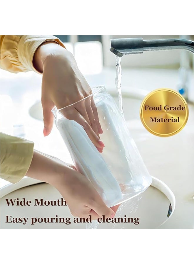 علبة قهوة الفراغ,حاوية تخزين حبوب القهوة 1800ml مضادة للهواء,علبة قهوة زجاجية بوروسيليكات للقهوة المطحونة,الشاي الفضيح,الحلوى,السكر,المكسرات,التوابل - Image 5