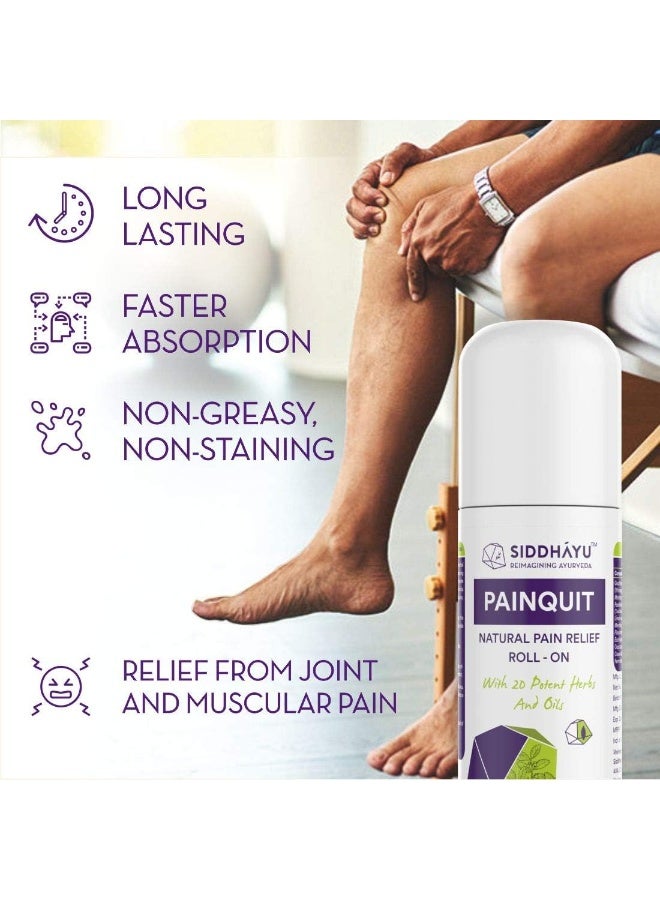 SIDDHAYU PAIN QUIT ROLL ON 75ML - Image 5