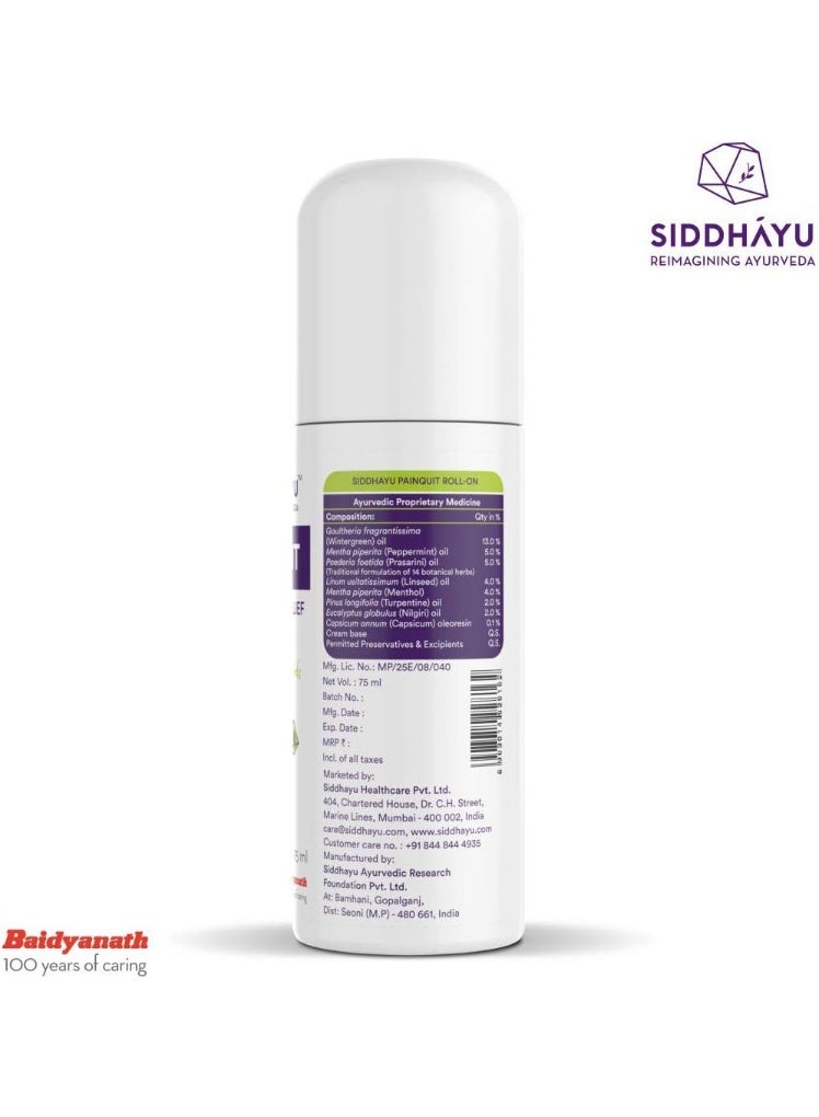 SIDDHAYU PAIN QUIT ROLL ON 75ML - Image 1