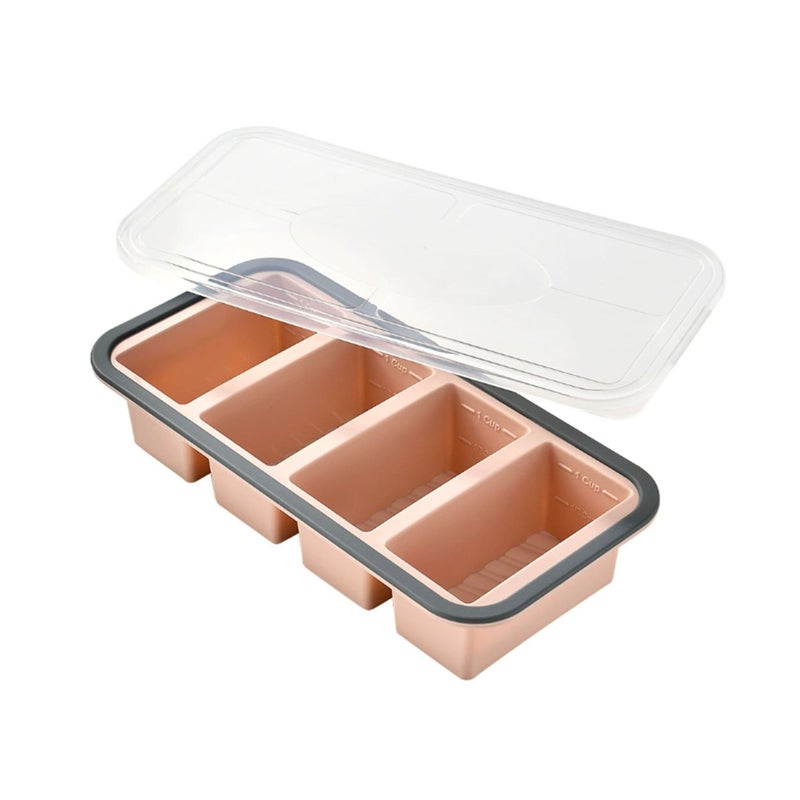 Food-Grade Silicone Freshness Box, Freezer-Friendly Storage Container with Lid