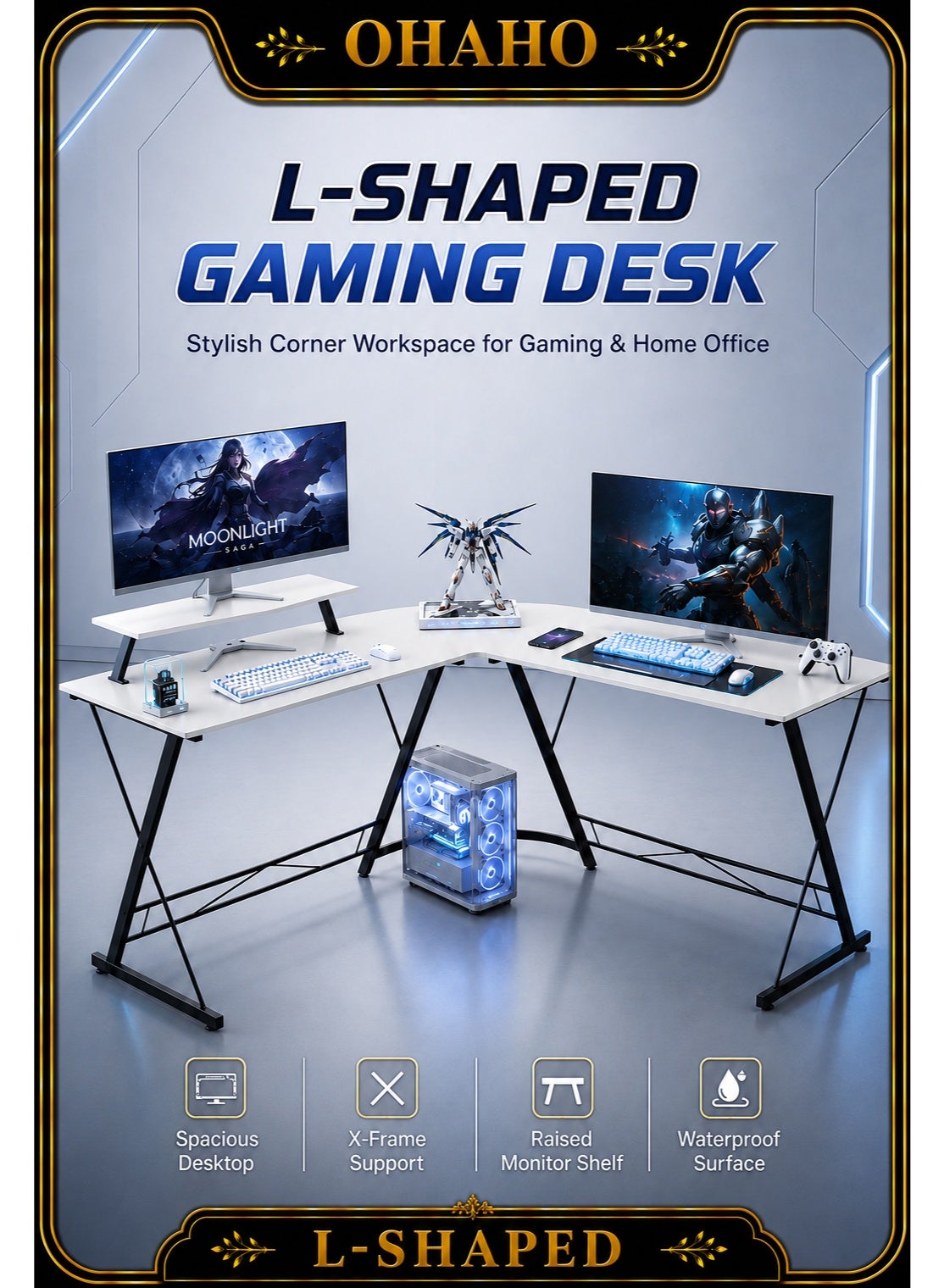 ohaho Ohaho l-shaped Desk 10000 g Z83E856FC7CDBE9B05A9AZ