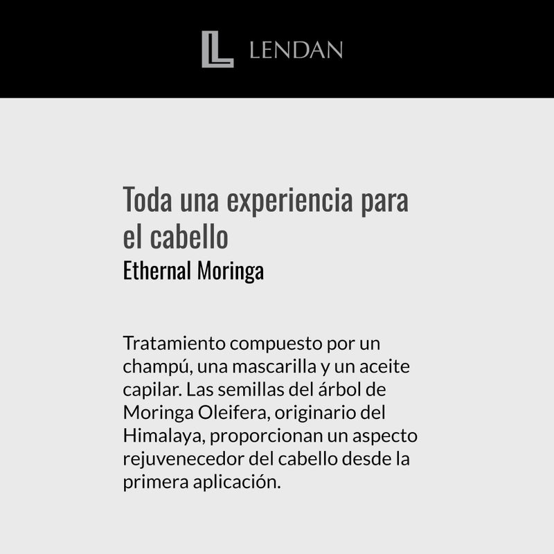 Lendan - Hydrating Hair Mask - Ethernal Moringa Mask - 500 ml - For Dry or Damaged Hair - With Moringa Oil - Helps Hydrate and Nourish for a Healthier Look - Helps Strengthen Hair - Image 5