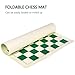 ELONGDI RollUp Vinyl Chess Board Mat 155 Chess Mat for 3Inch King Lightweight NonSlip Portable Travel Chess Board for Beginner and Kids No Chess Pieces - Image 3