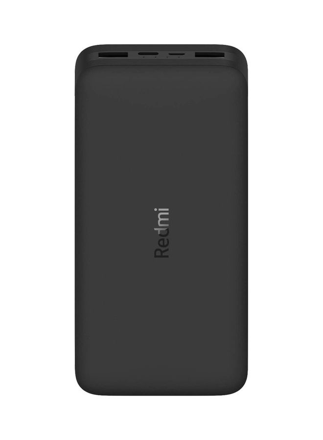 Xiaomi 20000 mAh Redmi Power Bank Fast Charge 18W Dual Port with Micro-USB and USB-C Input Black - Image 2