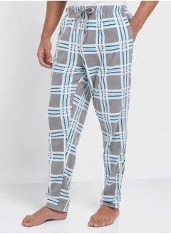 Seventy Five Micro Fleece Checked Pants  - Image 1