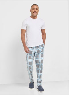 Seventy Five Micro Fleece Checked Pants  - Image 2