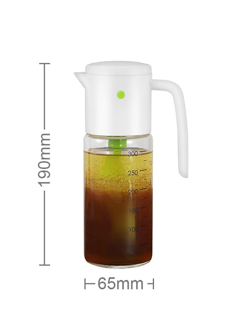 SYOSI - Salad Dressing Mixer Bottle,300ml/10fl oz  Effortless Salad Dressing Shaker Vinaigrette Bottle and Versatile Mixing Container for Salad Dressings, Juices, and Ketchup Storage - Image 1