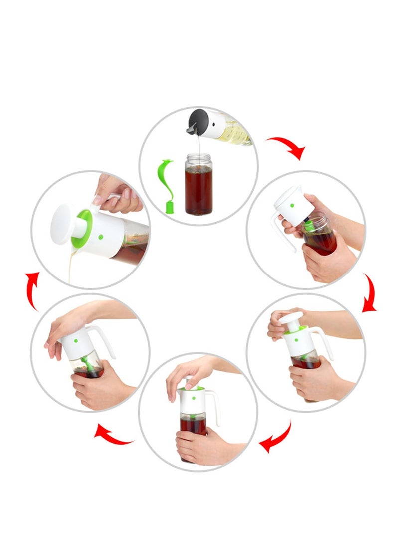 SYOSI - Salad Dressing Mixer Bottle,300ml/10fl oz  Effortless Salad Dressing Shaker Vinaigrette Bottle and Versatile Mixing Container for Salad Dressings, Juices, and Ketchup Storage - Image 1