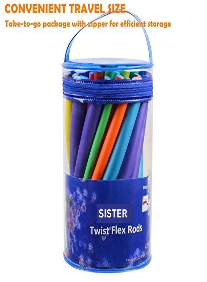 SISTER 42-pack Twist-Flex Hair Curler Roller Set, Flexible Bendy Foam Hair Curling Rollers Rods, Heat-Free - Image 2