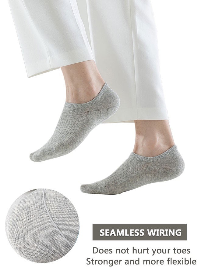 HOOTO 5 Pairs invisible socks for men and women,  with Non Slip Grip Liner for Athletic Running Invisible Liner Socks - Image 4