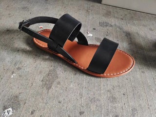European and American Foreign Trade Retro Style Flat Buckle Sandals Womens One-word Buckle Large Size Beach Sandals wish Supply Black - pzsku/Z83E8A6F47AB9D9B0E441Z/45/1746213912/7ded1d6e-715b-4834-959a-d5bd2be8d5da