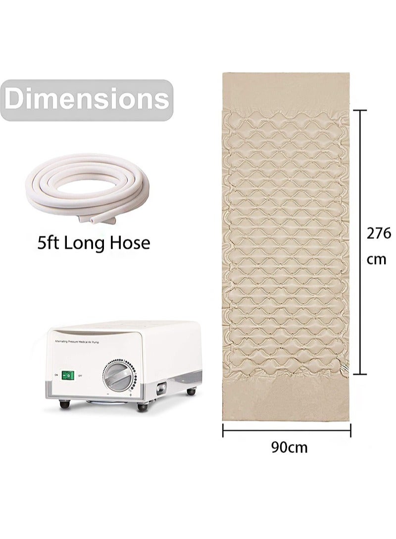 Aikanbo Premium Alternating Air Pressure Mattress Pad for Medical or Standard Bed - Sore and Ulcer Relief Includes Ultra Quiet Pump Topper Fits Size Hospital  - Image 4