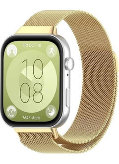 Dexmon Huawei Watch Fit 3 Compatible 22MM Stainless Steel Magnetic Metal Mesh Sweat-proof Flexible Luxury Strap  - Image 1