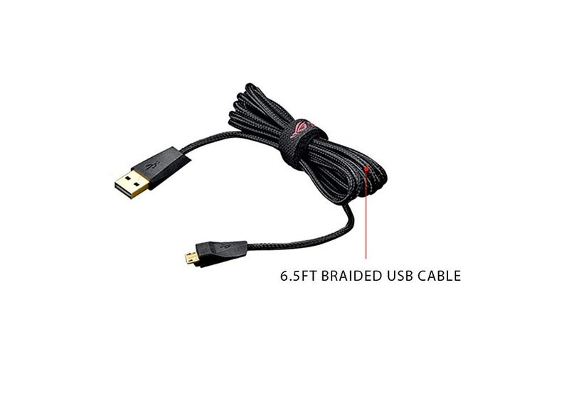 LZYDD كابل شحن USB من LZYDD لفأرة الألعاب الضوئية اللاسلكية ASUS ROG Gladius II - Image 4