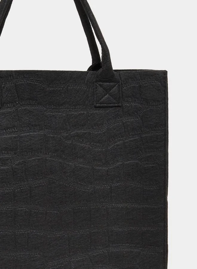 Styli Textured Square Shoulder Bag
