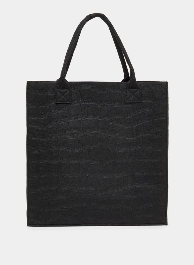 Styli Textured Square Shoulder Bag