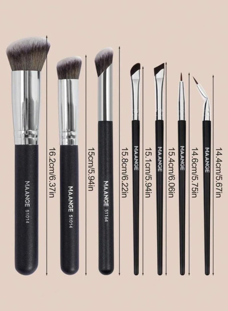 مانجي مجموعة فرش مكياج احترافية 7 قطع - Image 2