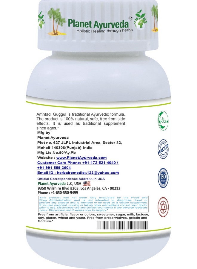 Planet Ayurveda Amritadi Guggul - 120 Tablets - Image 3