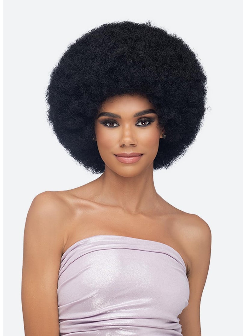 VIVICA A. FOX Vivica A Fox Amore Mio Hair Collections AWAFRO MED SIZE AFRO CURL REGULAR WIG Color Pink  Perfect for Halloween and Special Events 
