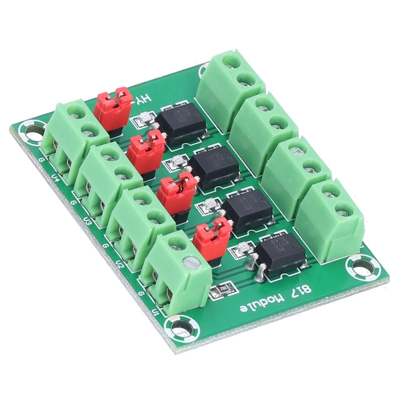 Optocoupler Isolation Module: 4-Channel Independent 817 Onboard, Strong Anti-Interference - High Voltage Driver Module for Industrial Control, Electronic Prototyping - Image 1