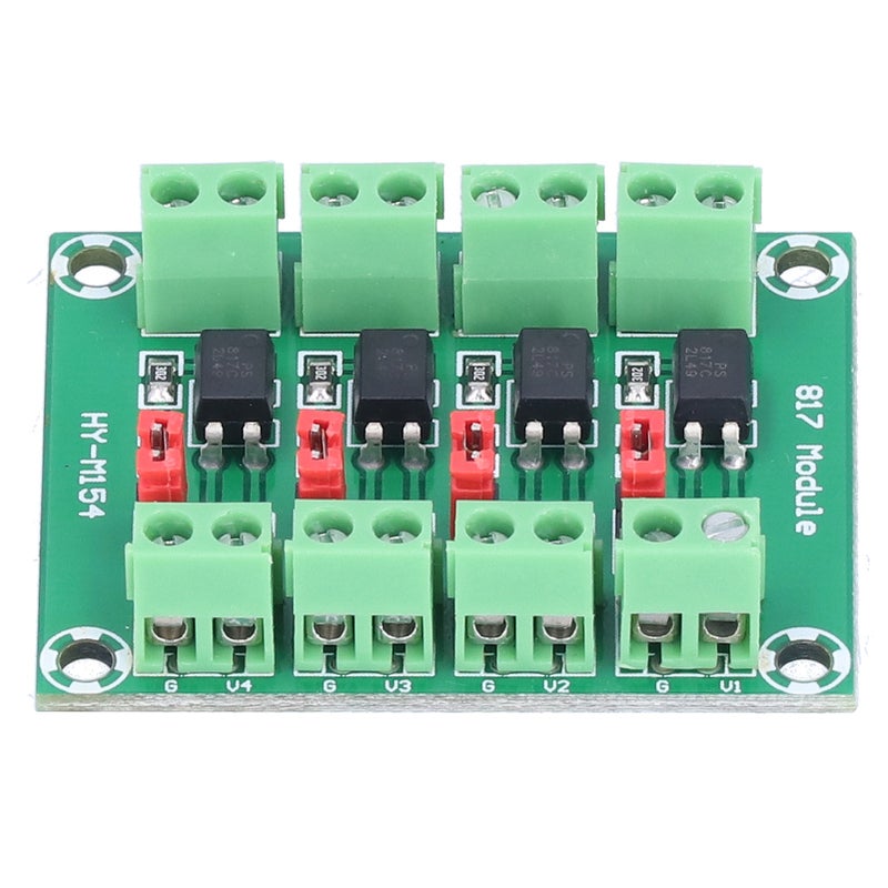 Optocoupler Isolation Module: 4-Channel Independent 817 Onboard, Strong Anti-Interference - High Voltage Driver Module for Industrial Control, Electronic Prototyping - Image 2