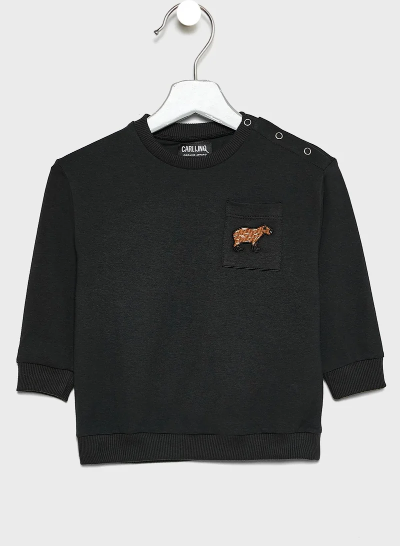 Carlijnq Kids Capybara Sweatshirt