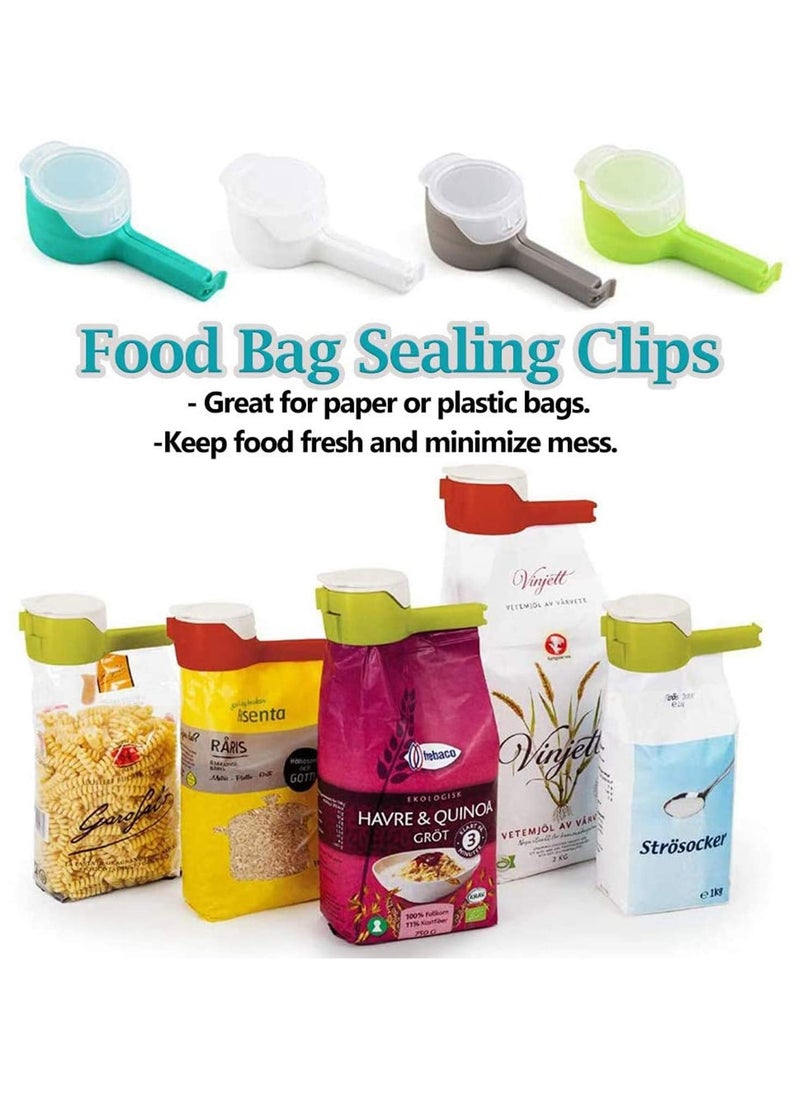 Generic - 4-Pack Food Sealing Clips with Pour Spouts, Bag Clips for Kitchen and Chips, Ideal for Organizing and Sealing Food Bags - Image 1