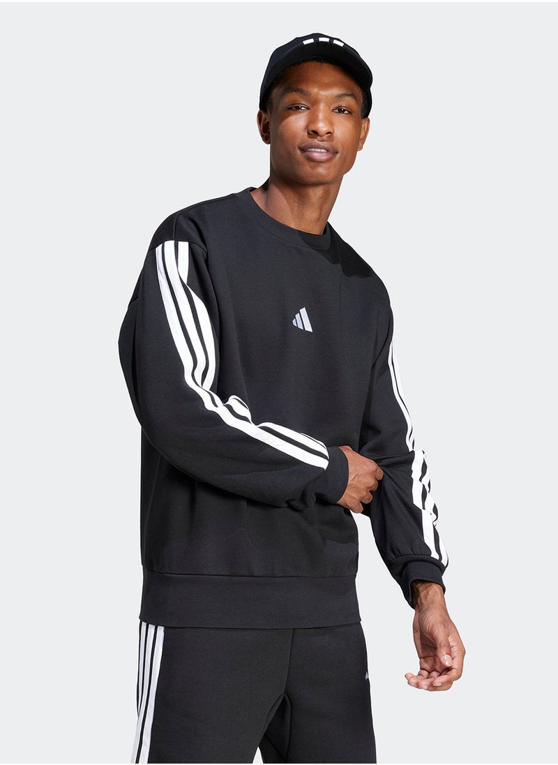 Adidas - Essentials 3 Stripes Fleece Sweatshirt - Image 1